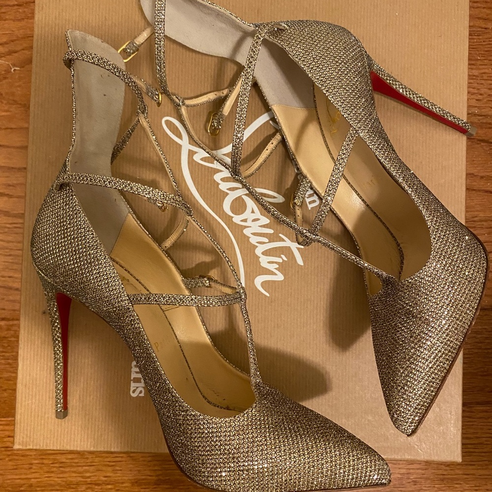 CHRISTIAN LOUBOUTIN- toerless muse 100 mm